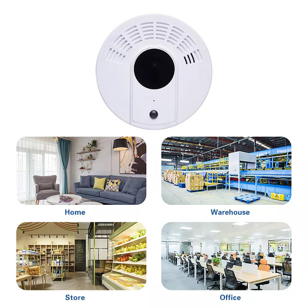 Smoke Detector WiFi Spy / Nanny Camera IR Night Vision, Motion Activated, Live View and Audio Long Battery Life