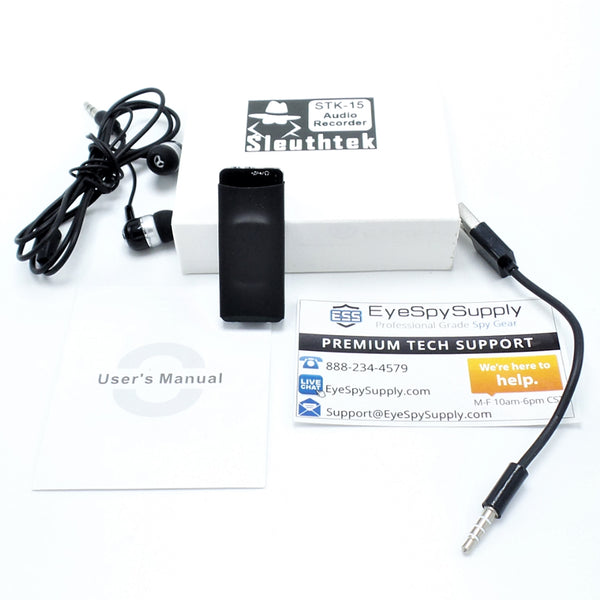 Mini Voice Activated Professional Grade Digital Audio Recorder | Magnetic | Date & Time Stamp | Easy To Use