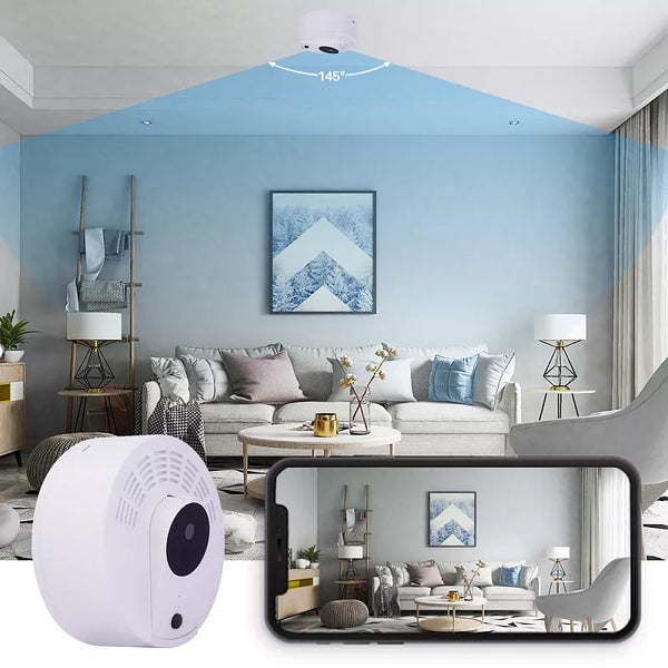 Smoke Detector WiFi Spy / Nanny Camera IR Night Vision, Motion Activated, Live View and Audio Long Battery Life